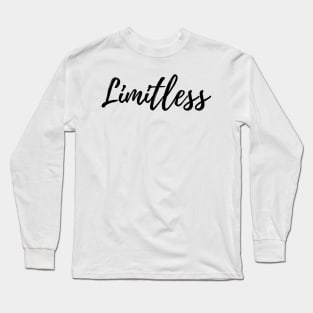 Limitless - Set Your Intentions - Word of the Year List Long Sleeve T-Shirt